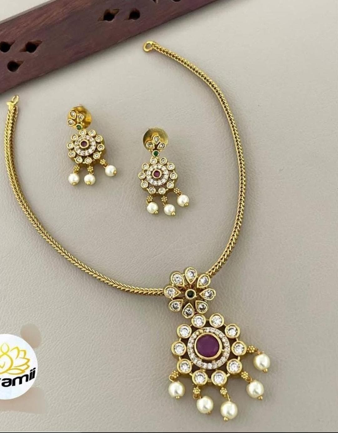 Rajwadi necklace set