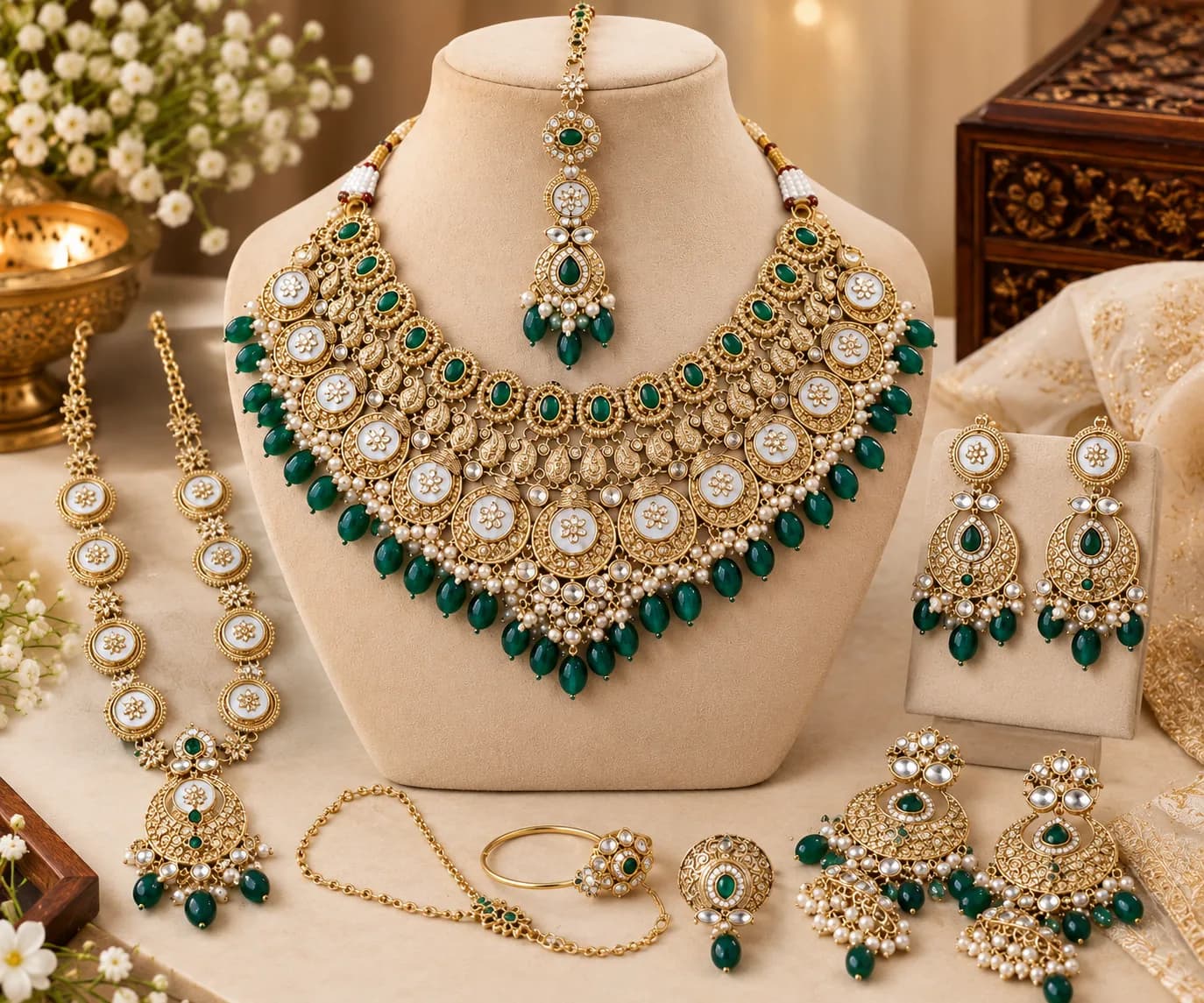Lavanya Polki Bridal Set