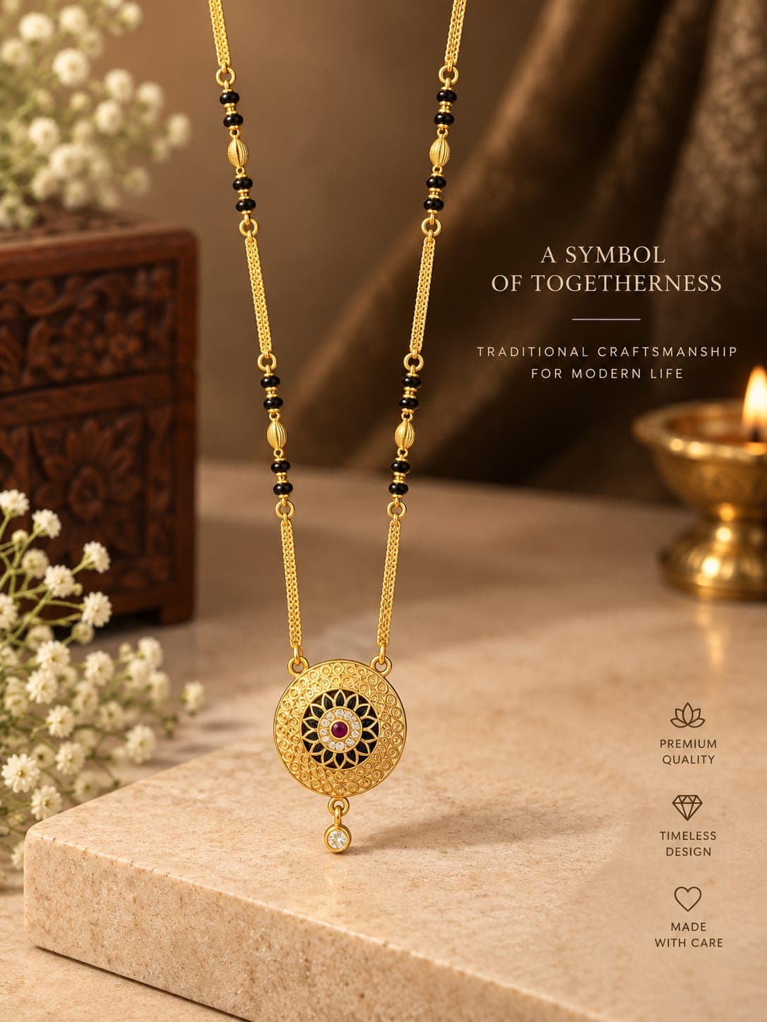 High gold radhe mangalsutra 
